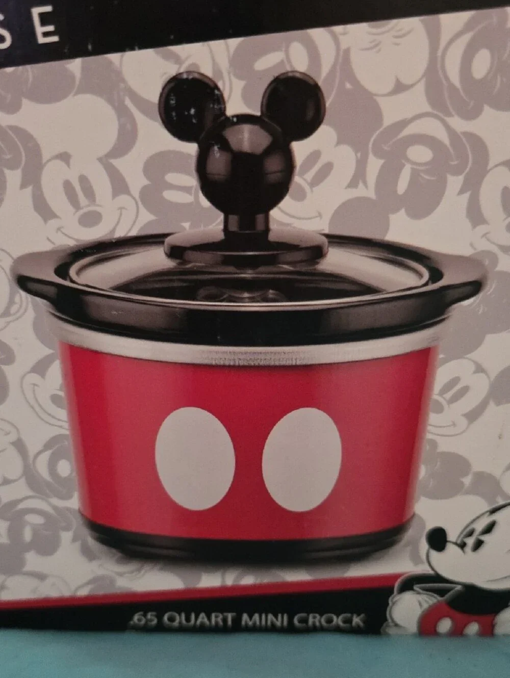Mickey Mouse Mini Crock Pot Adorable NIB